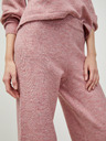Pieces Pantaloni cu picior lat cu dungi roz vechi Pieces Cindy