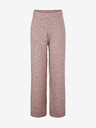 Pieces Pantaloni cu picior lat cu dungi roz vechi Pieces Cindy