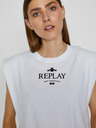 Replay Tricou imprimat alb Replay pentru femei