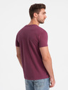 Ombre Clothing Tricou roz închis pentru bărbați cu buzunar Îmbrăcăminte Ombre