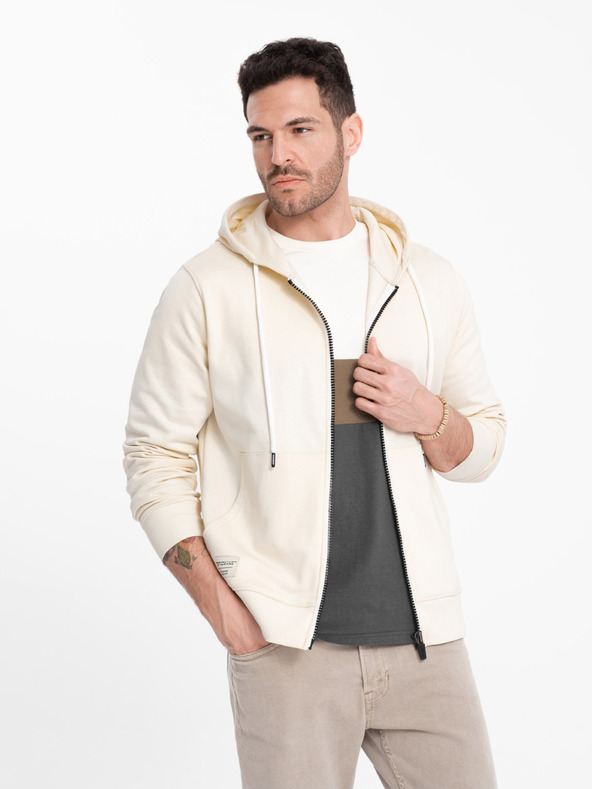 Ombre Clothing Hanorac Alb