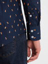 Ombre Clothing Cămașă bleumarin cu model slim fit pentru bărbați Ombre Clothing