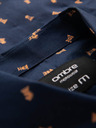 Ombre Clothing Cămașă bleumarin cu model slim fit pentru bărbați Ombre Clothing