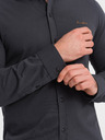 Ombre Clothing Cămașă bărbătească gri din jersey Ombre Clothing
