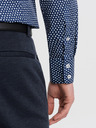 Ombre Clothing Cămașă bleumarin cu model slim fit pentru bărbați Ombre Clothing