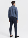 Ombre Clothing Cămașă bleumarin cu model slim fit pentru bărbați Ombre Clothing