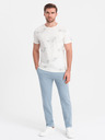 Ombre Clothing Pantaloni de trening pentru bărbați albastru deschis Ombre Clothing