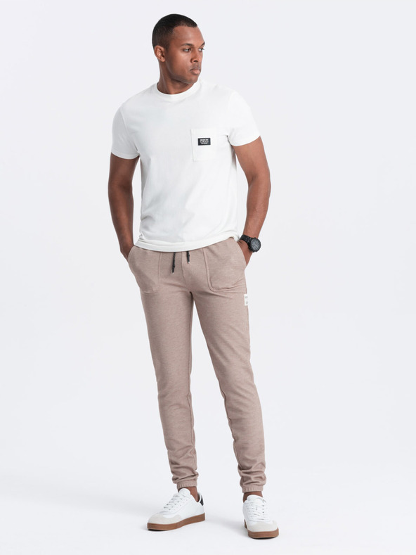 Ombre Clothing Pantaloni de trening Maro