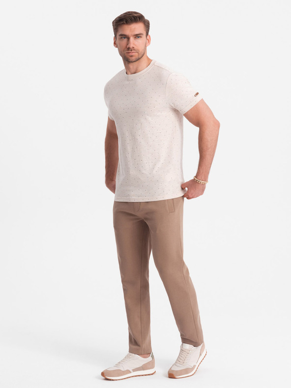 Ombre Clothing Pantaloni cargo maro pentru bărbați Ombre Clothing