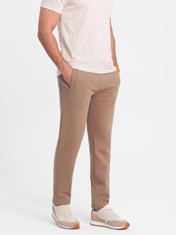 Ombre Clothing Pantaloni cargo maro pentru bărbați Ombre Clothing