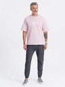Ombre Clothing Pantaloni jogger cargo gri închis pentru bărbați Ombre Clothing
