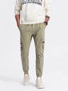 Ombre Clothing Pantaloni cargo jogger kaki pentru bărbați Ombre Clothing