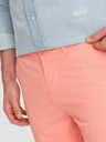 Ombre Clothing Pantaloni scurți chino corai pentru bărbați cu tiv din denim Ombre Clothing