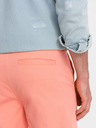 Ombre Clothing Pantaloni scurți chino corai pentru bărbați cu tiv din denim Ombre Clothing