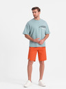 Ombre Clothing Pantaloni de trening portocalii pentru bărbați Ombre Clothing