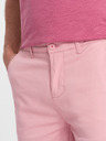 Ombre Clothing Pantaloni scurți chino roz pentru bărbați cu tiv din denim Îmbrăcăminte Ombre