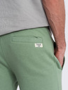 Ombre Clothing Pantaloni de trening verzi pentru bărbați, îmbrăcăminte Ombre