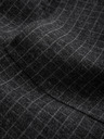Ombre Clothing Blazer bărbătesc gri închis în carouri cu amestec de lână Ombre Clothing