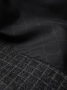 Ombre Clothing Blazer bărbătesc gri închis în carouri cu amestec de lână Ombre Clothing