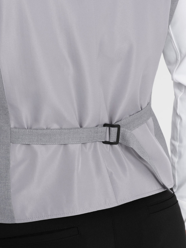 Ombre Clothing Vesta costum bărbătesc gri Ombre Clothing