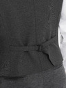 Ombre Clothing Vesta de costum pentru bărbați gri închis cu guler Ombre Clothing