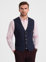 Ombre Clothing Jachetă bărbătească albastru închis cu rever Ombre Clothing