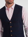 Ombre Clothing Jachetă bărbătească albastru închis cu rever Ombre Clothing
