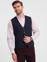 Ombre Clothing Jachetă bărbătească albastru închis cu rever Ombre Clothing