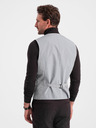 Ombre Clothing Vesta jacquard gri deschis pentru bărbați Ombre Clothing