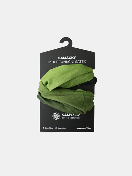 Sam 73 Eșarfă multifuncțională verde SAM 73