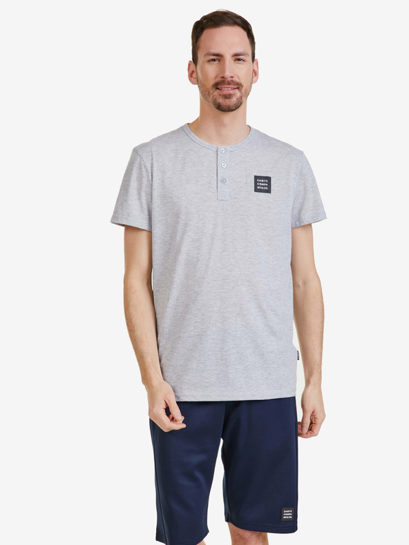Sam 73 Tricou gri deschis pentru bărbați SAM 73 Gideon