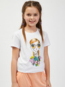 Sam 73 Tricou imprimat alb pentru fete SAM73 Mora