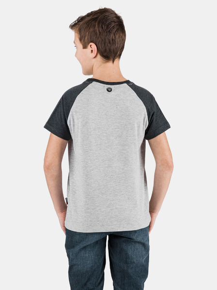 Sam 73 Tricou gri pentru băieți cu imprimeu SAM 73