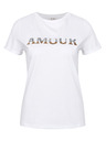 Orsay Tricou alb cu mânecă scurtă pentru femei ORSAY