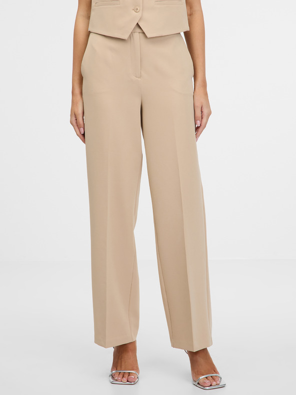 Orsay Pantaloni de damă maro deschis ORSAY