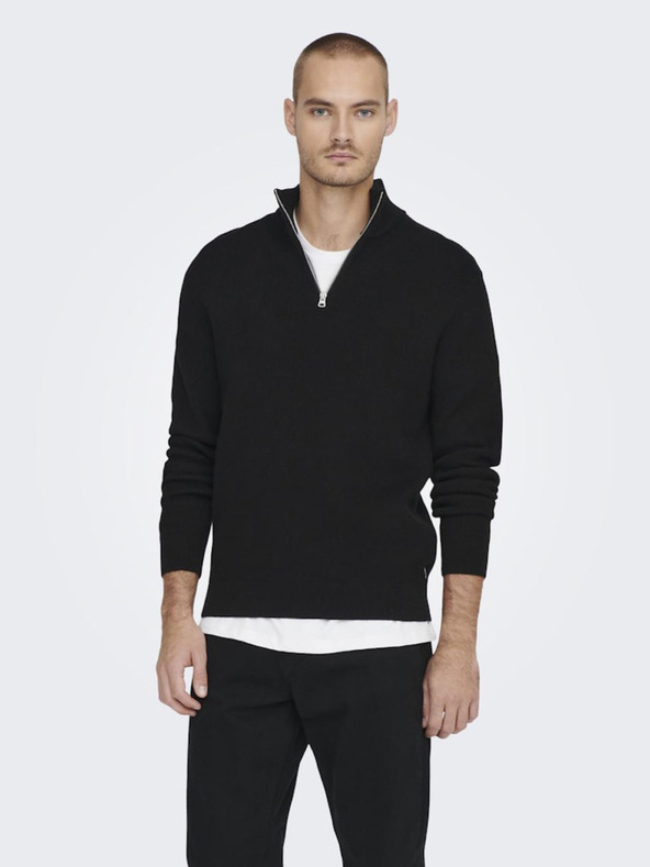 ONLY & SONS Pulover Negru