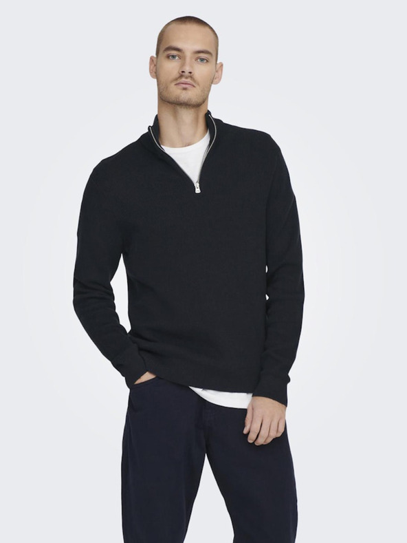 ONLY & SONS Pulover ONLY & SONS albastru închis pentru bărbați