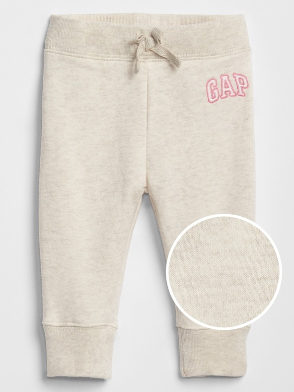GAP Logo Pantaloni de trening pentru copii Bej