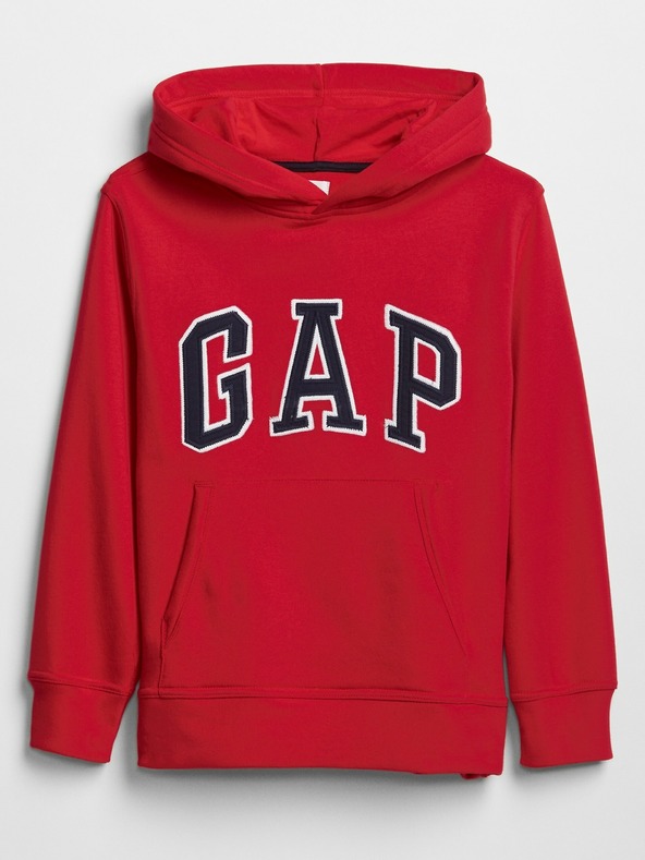 GAP Logo Hoodie Hanorac Roșu