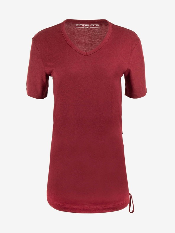 ALPINE PRO Tricou de damă burgundy ALPINE PRO AIKA