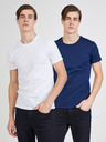 Levi's® Set de două tricouri pentru bărbați Levi's® The Perfect în alb și albastru