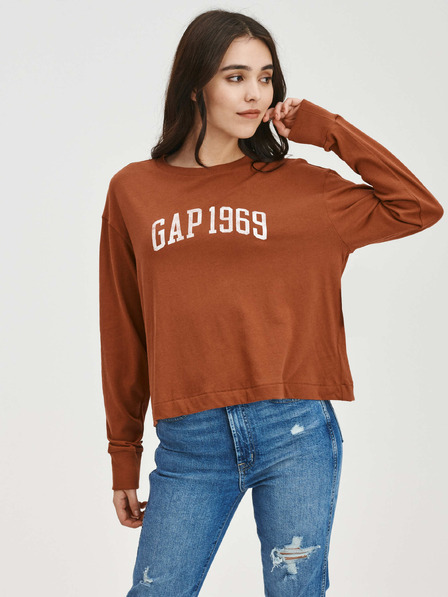 GAP Tricou crop cu logo GAP 1969