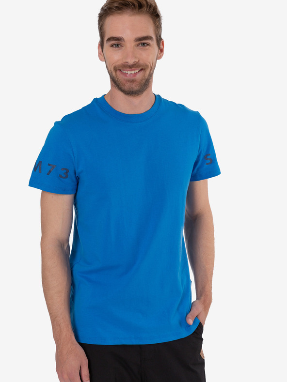 Sam 73 Tricou imprimat pentru bărbați albastru SAM 73