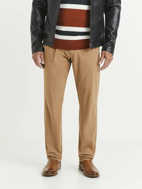 Celio Pantaloni bărbătești bej Celio