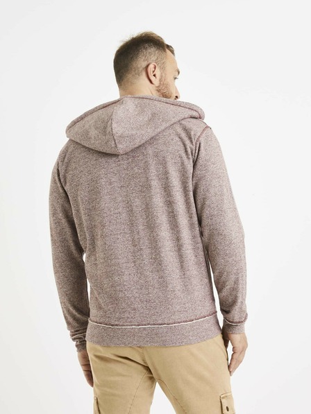 Celio Hanorac cu glugă pentru bărbați Burgundy Celio