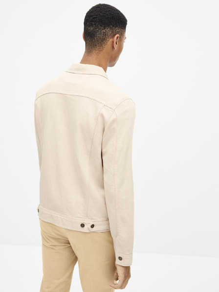 Celio Jachetă din denim crem Celio Arucha