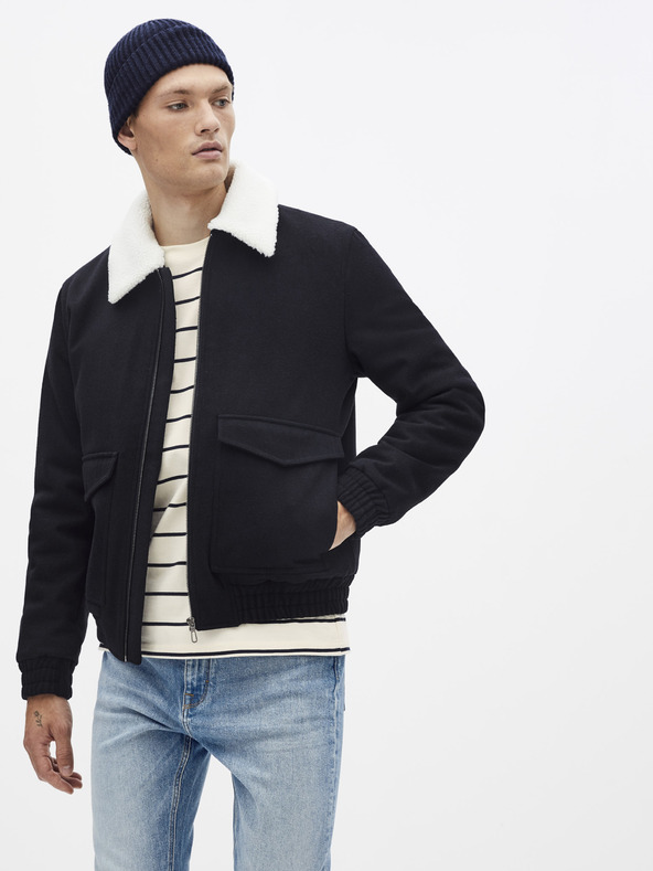 Celio Suborgwool Jachetă Negru