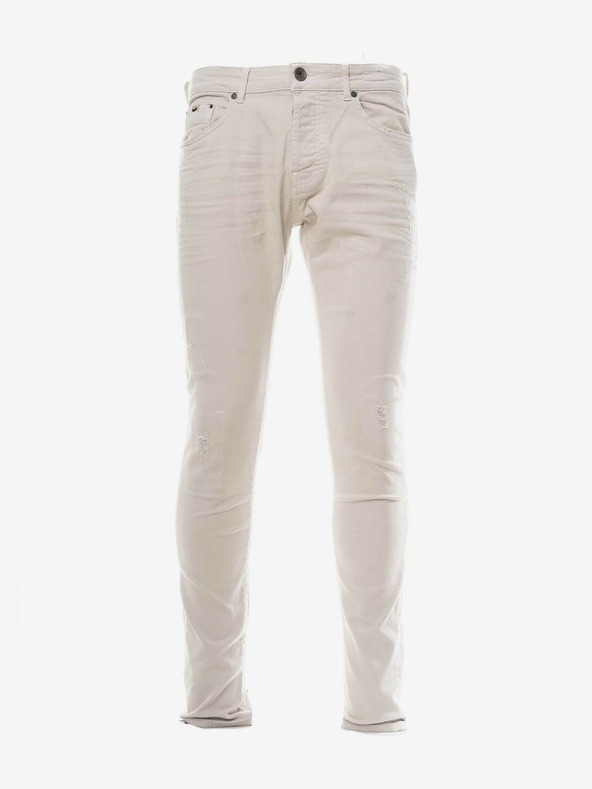 GAS Blugi crem skinny fit pentru bărbați GAS Norton Carrot