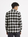 Celio Dark Brown Plaid Shirt Celio Vaflaca