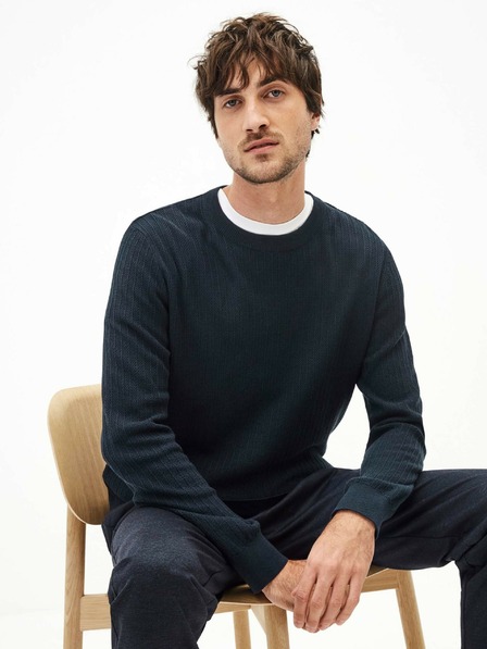 Celio Pulover albastru închis pentru bărbați Celio Teverti